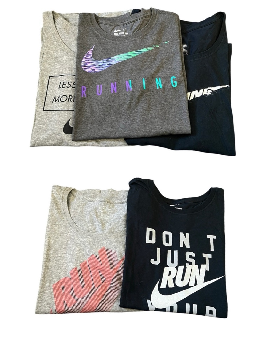 Nike Women Short Sleeve Tee Pack - Gray, Dark Gray, Black